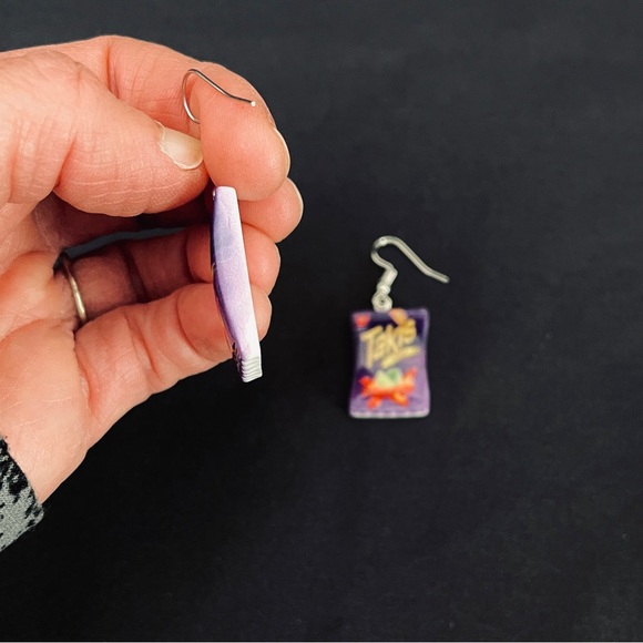 Bag of Takis Dangle Earrings - Picture 4 of 7